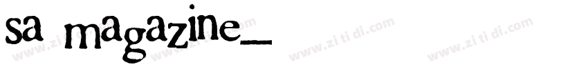sa magazine字体转换
